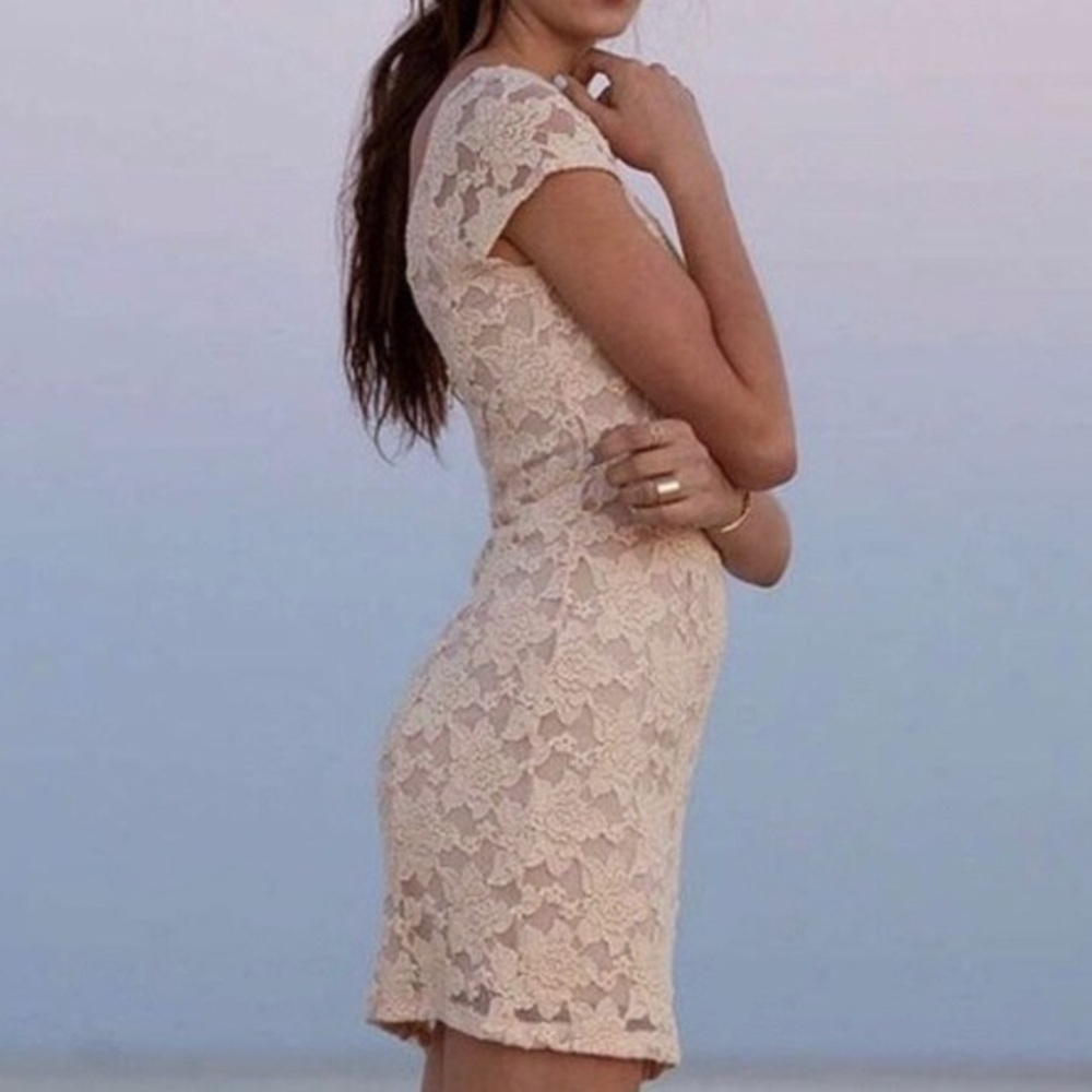 UO COPE Blush Lace Dress